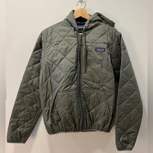 Diamond Quilted Bomber Hoodie